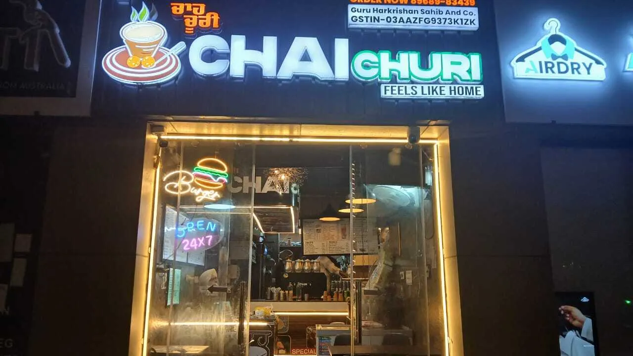 Chai Churi menu