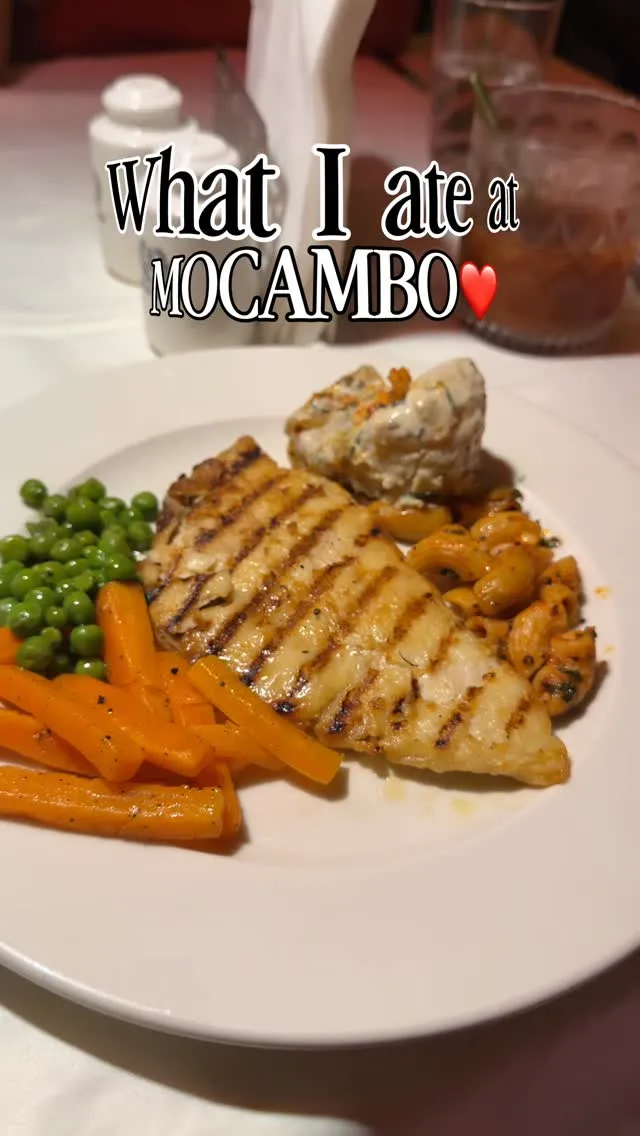 Mocambo Restaurant And Bar Menu