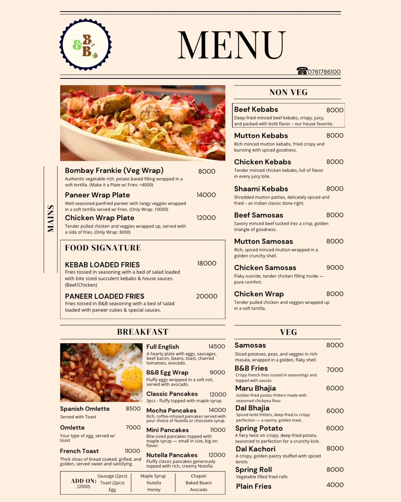 one8 commune Juhu menu