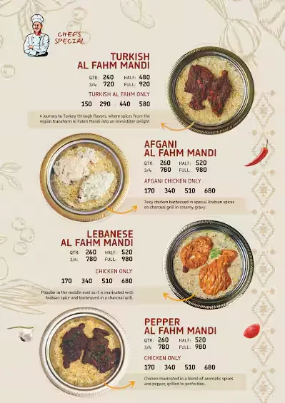 Nahdi Mandi Restaurant Bangalore Menu
