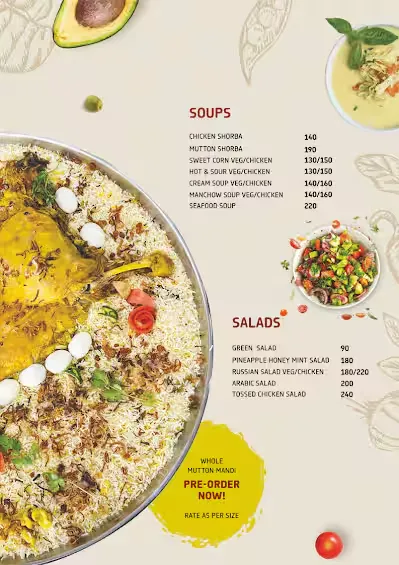 Nahdi Mandi Restaurant Bangalore Menu