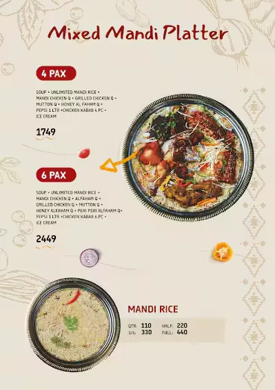 Nahdi Mandi Restaurant Bangalore Menu