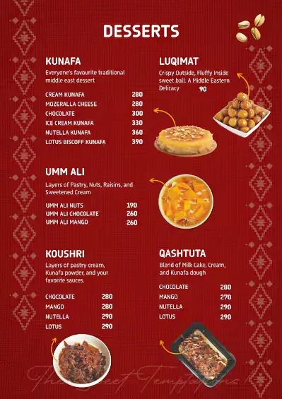 Nahdi Mandi Restaurant Bangalore Menu