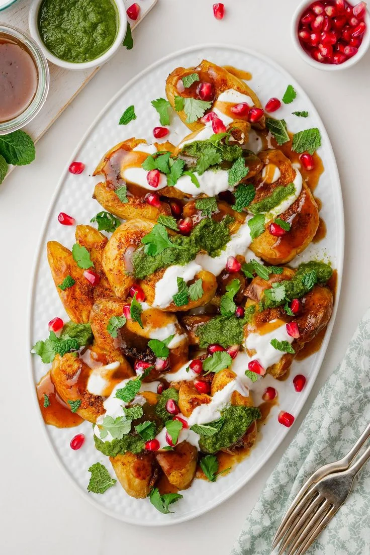 Spicy Baked Turkish Aloo Chaat