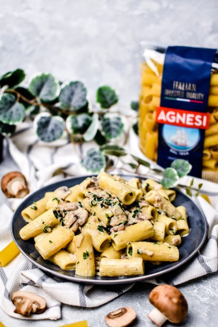 Rigatoni Mushroom Alfredo